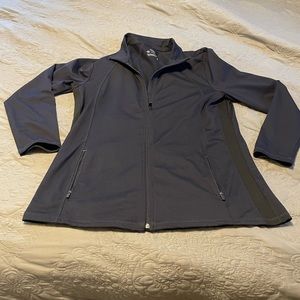 T by Talbots navy stretch jacket. Size L.